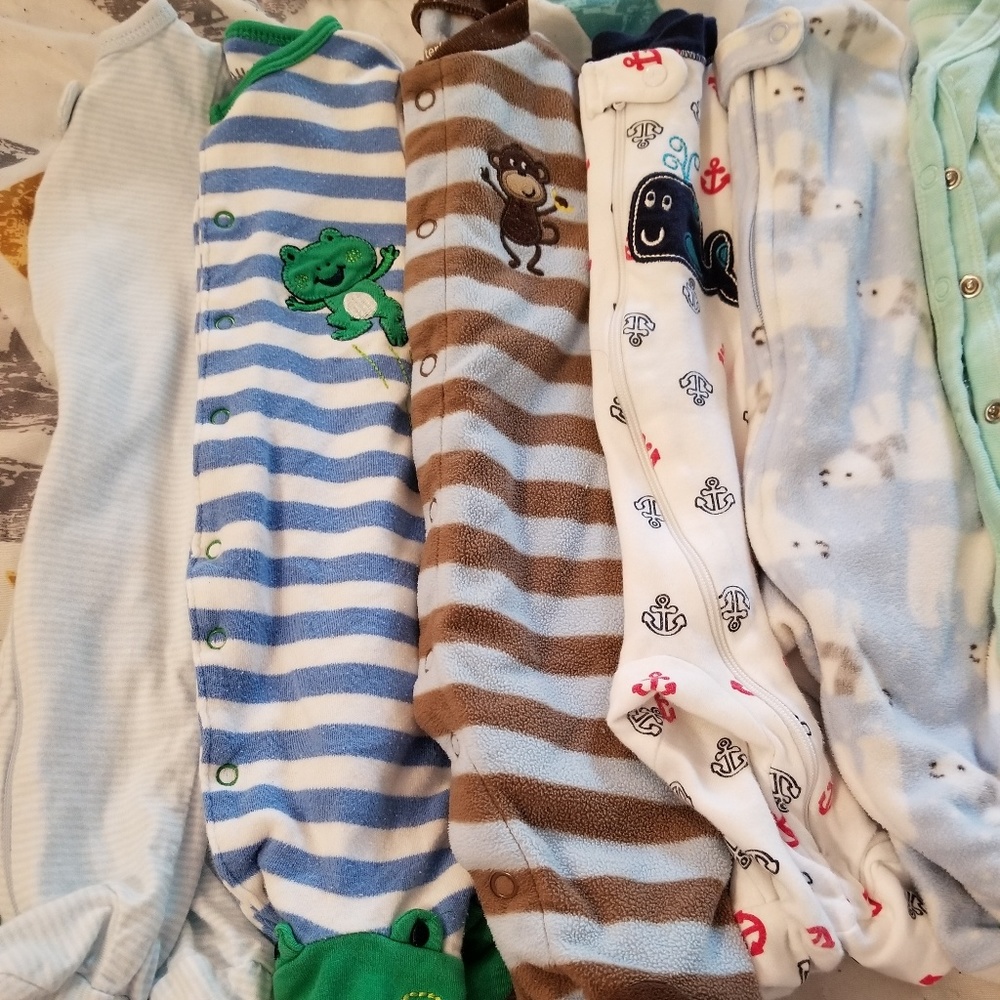 13 boys sleepers , different brands